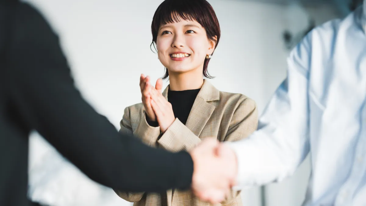 解決して安心した様子